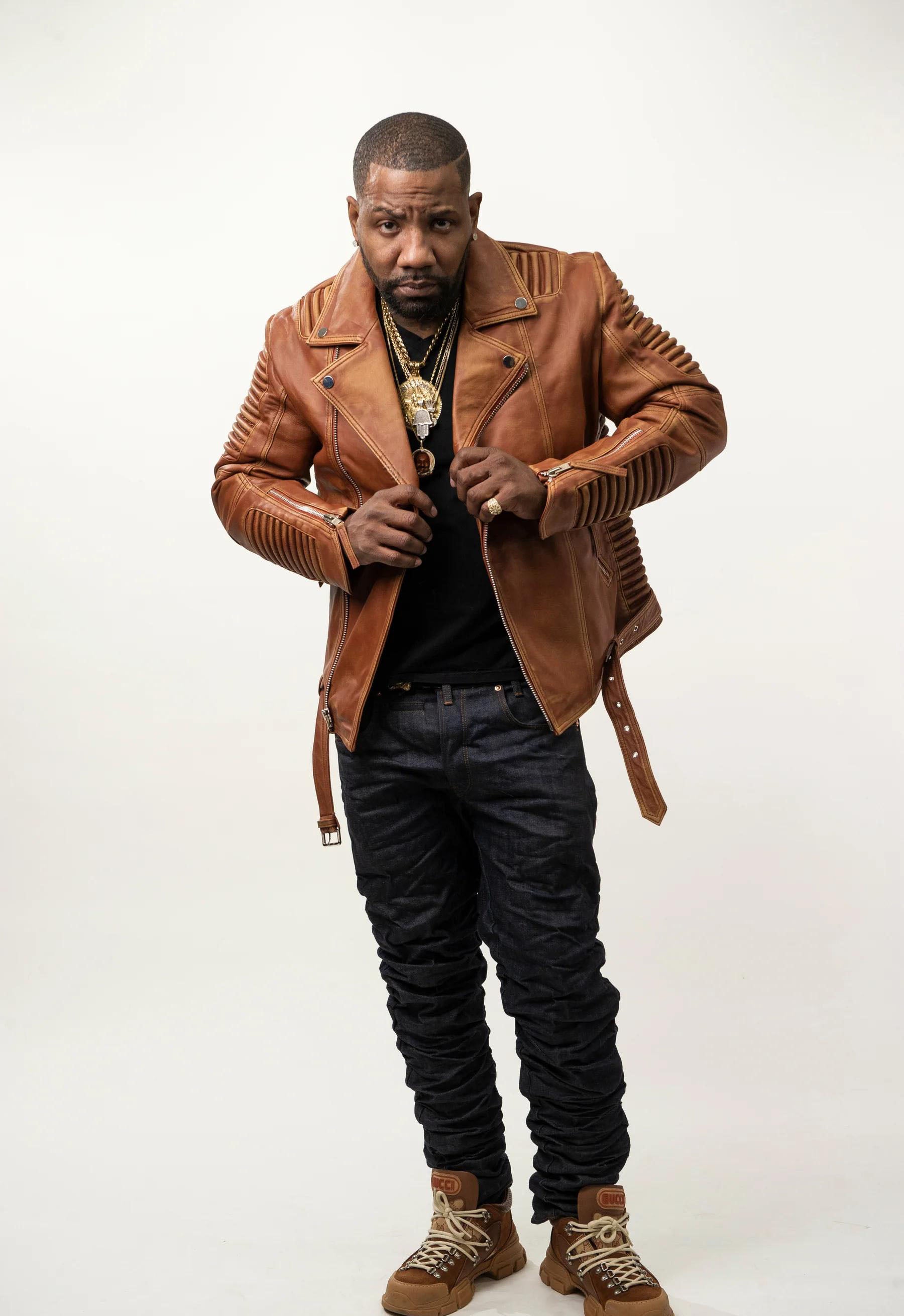 Men's Trey Biker Over-sized Leather Jacket [light brown]