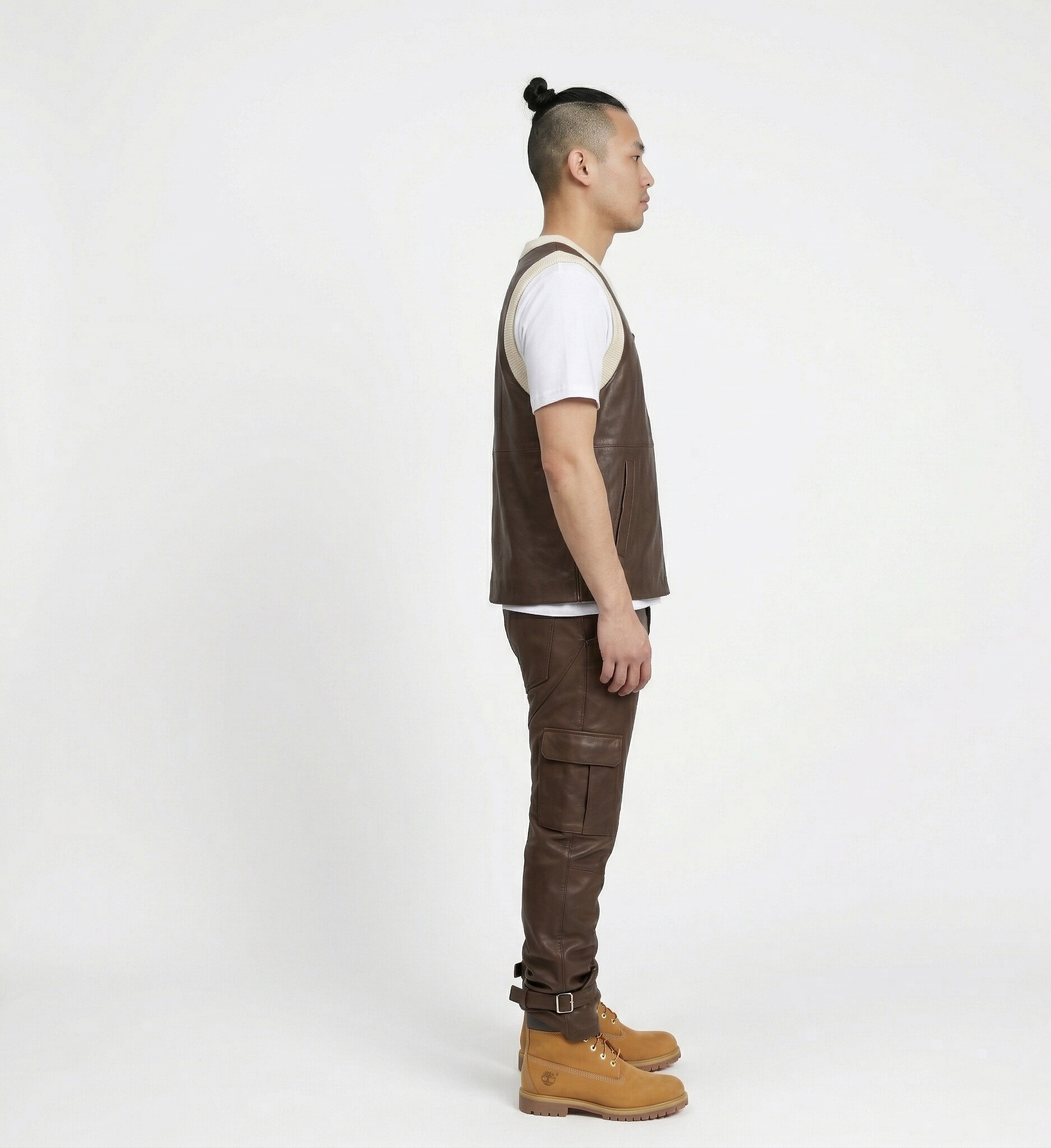 Men's Luxury Two-Piece Leather Set